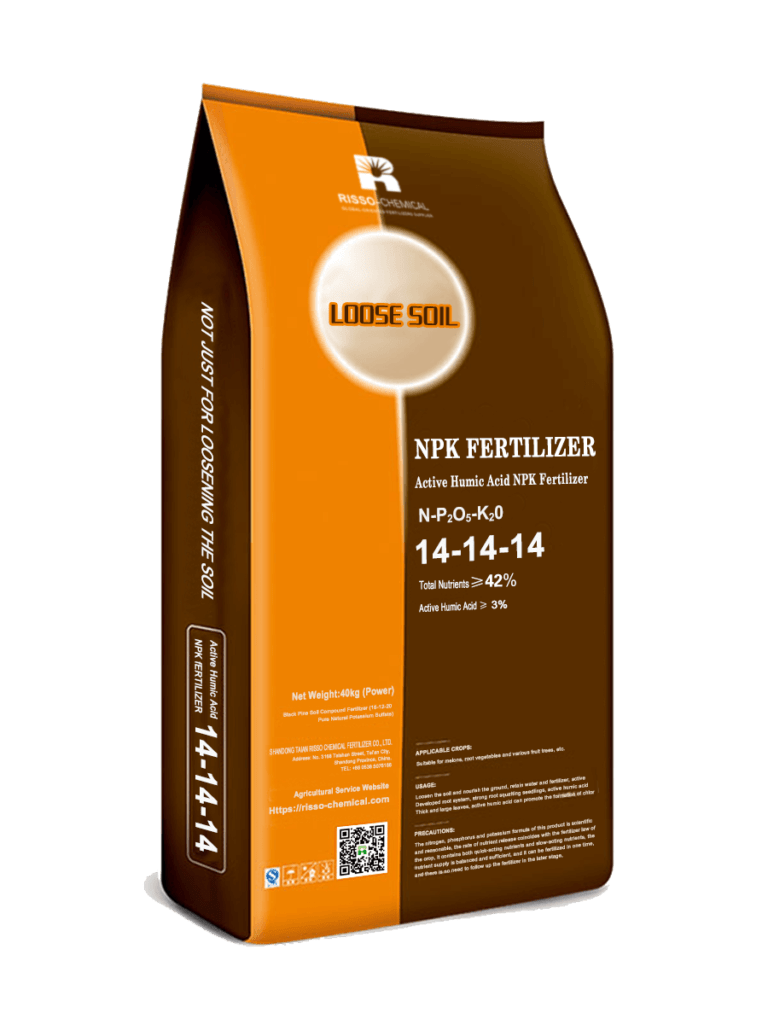 Risso's 14-14-14 Humic Acid NPK Sulfur-Based Fertilizer